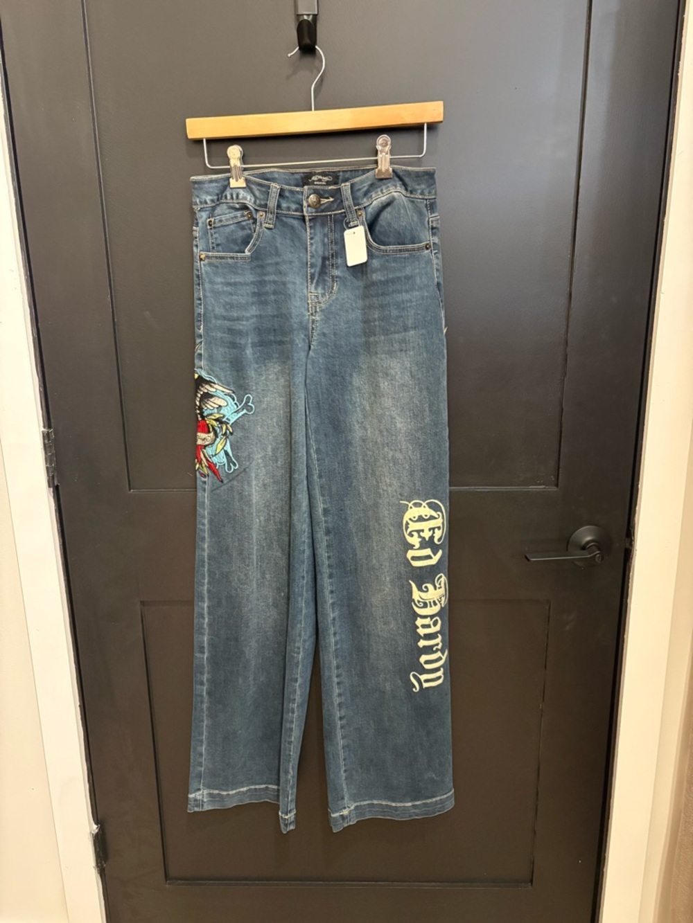 Ed Hardy Wide Leg Jeans Size 26